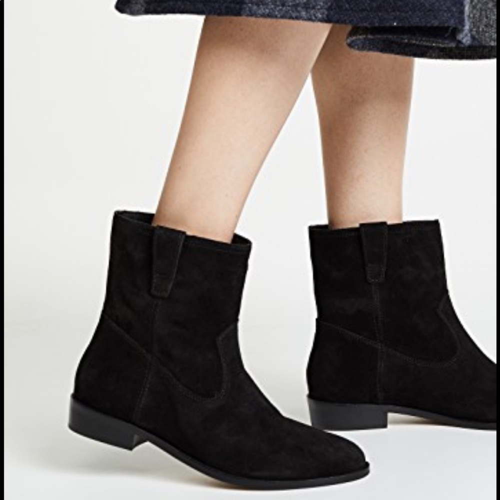 Rebecca Minkoff Chasidy Black Suede Bootie / 7